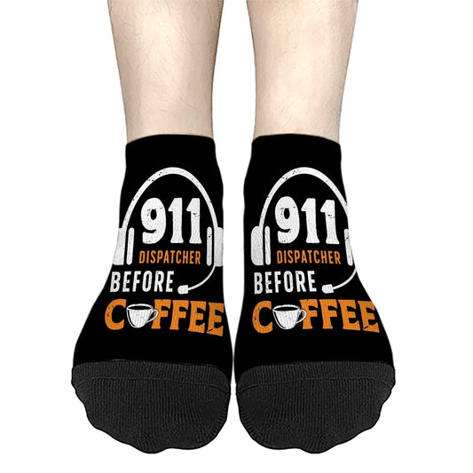 911 Dispatcher Coffee Socks for Women