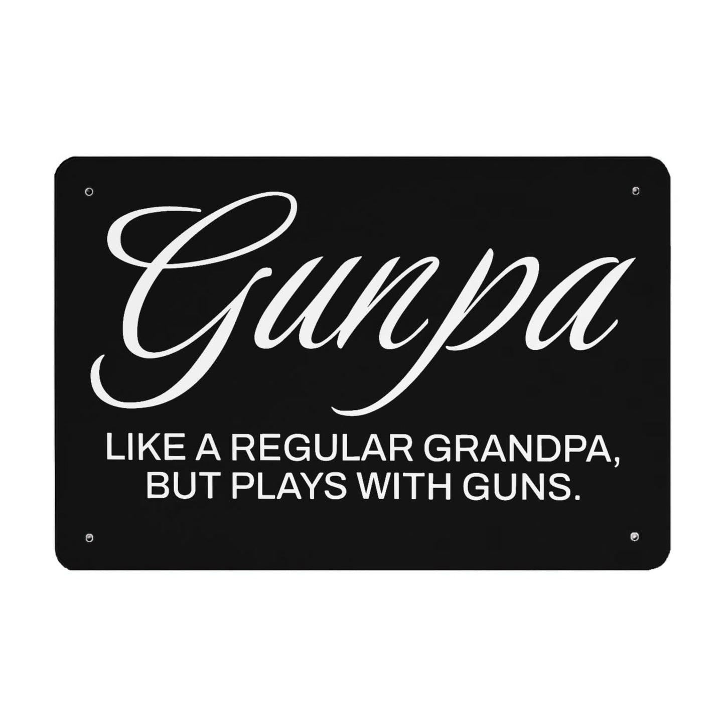 Gunpa Definition Gun Lover Grandpa Tin Sign Funny Bathroom Decor For Kitchen 40 * 30cm