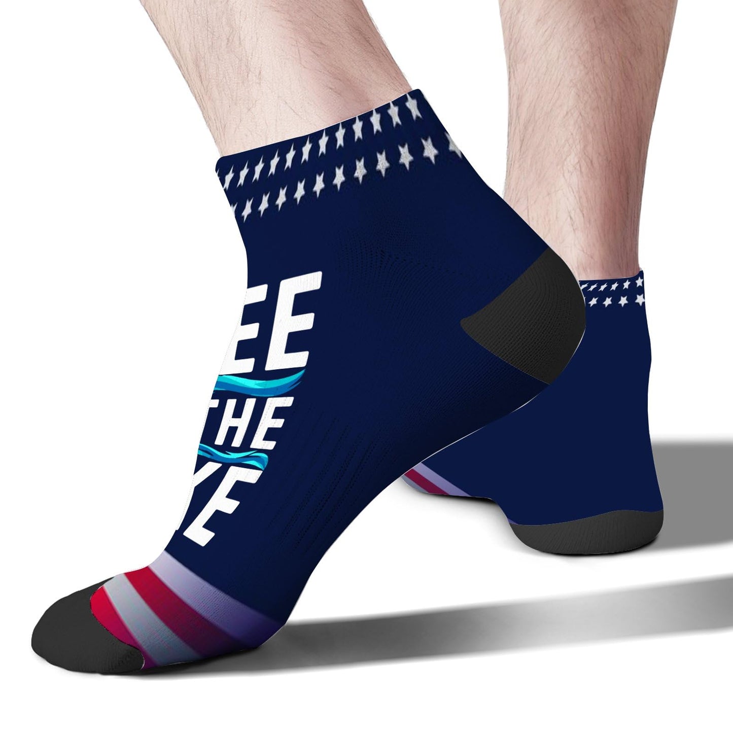 I Pee In The Lake Funny Vacation Partys Mens Crew Socks Crew Sock Women