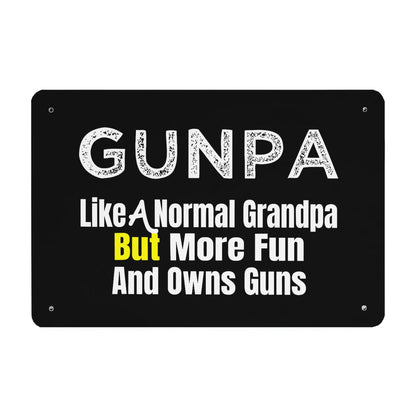 Fun Gunpla Grandpa Bar Sign for Man Cave - Garden Decor