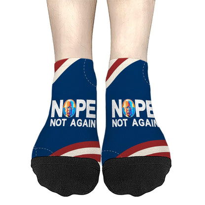 Nope Not Again Women's Short Dress Socks