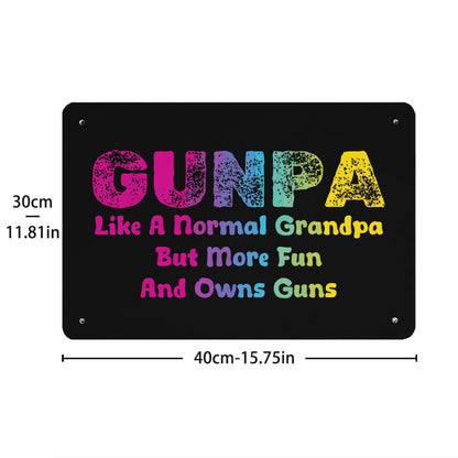 Fun Gunpa Metal Sign for Grandpas