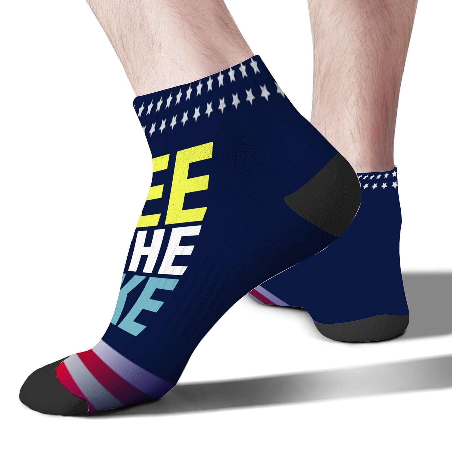 I Pee In The Lake Funny Vacation Partys Dress Socks For Men Short Socks Womens