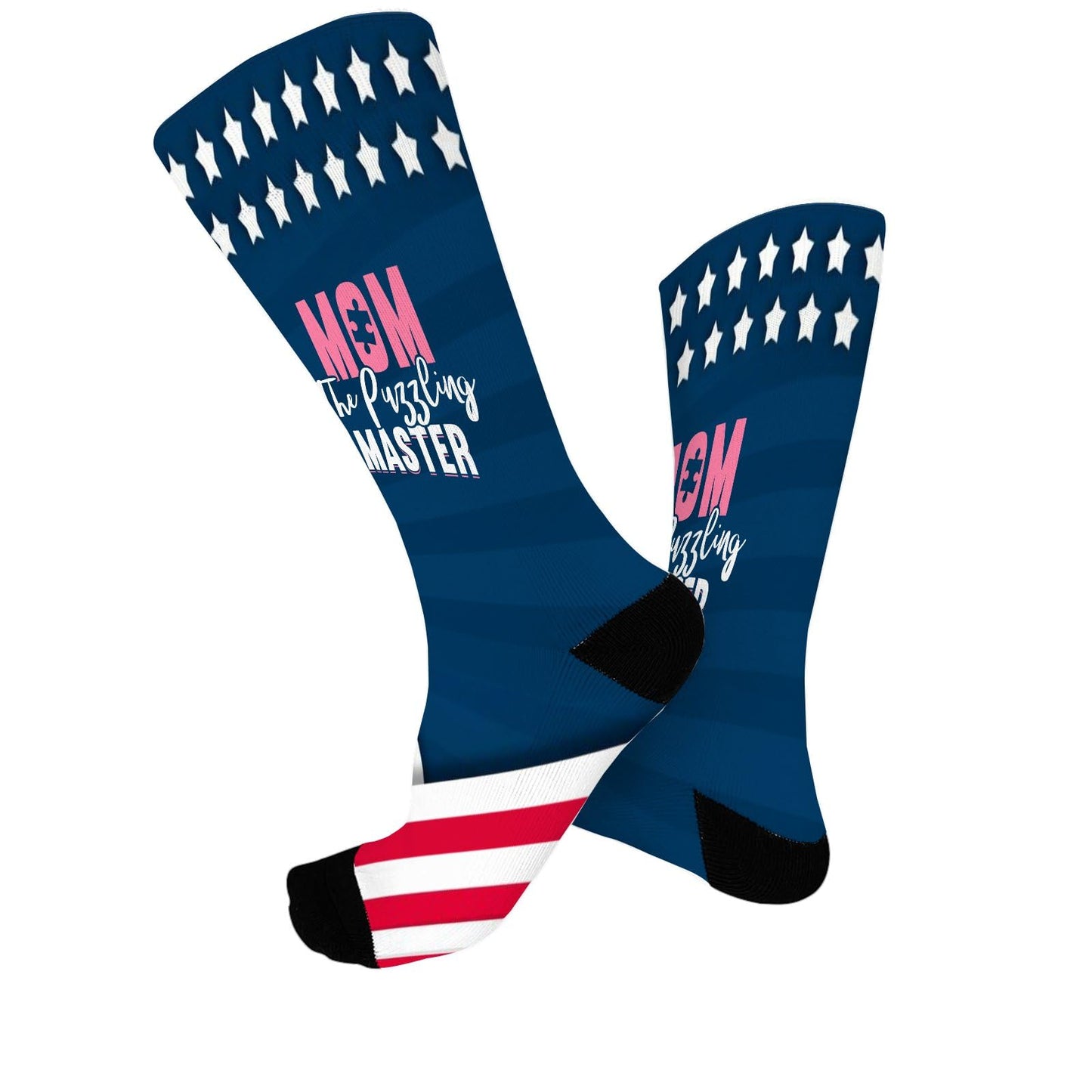 The Puzzling Master Mother Mother's Day Funny Puzzling Mens Socks Crew