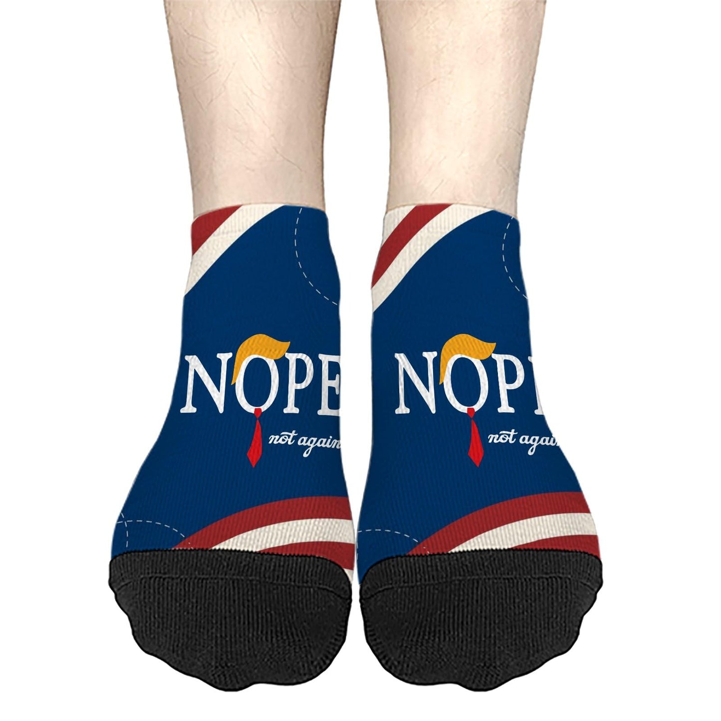 Nope Not Again Womens Socks Crew Low Cut Men's Sock