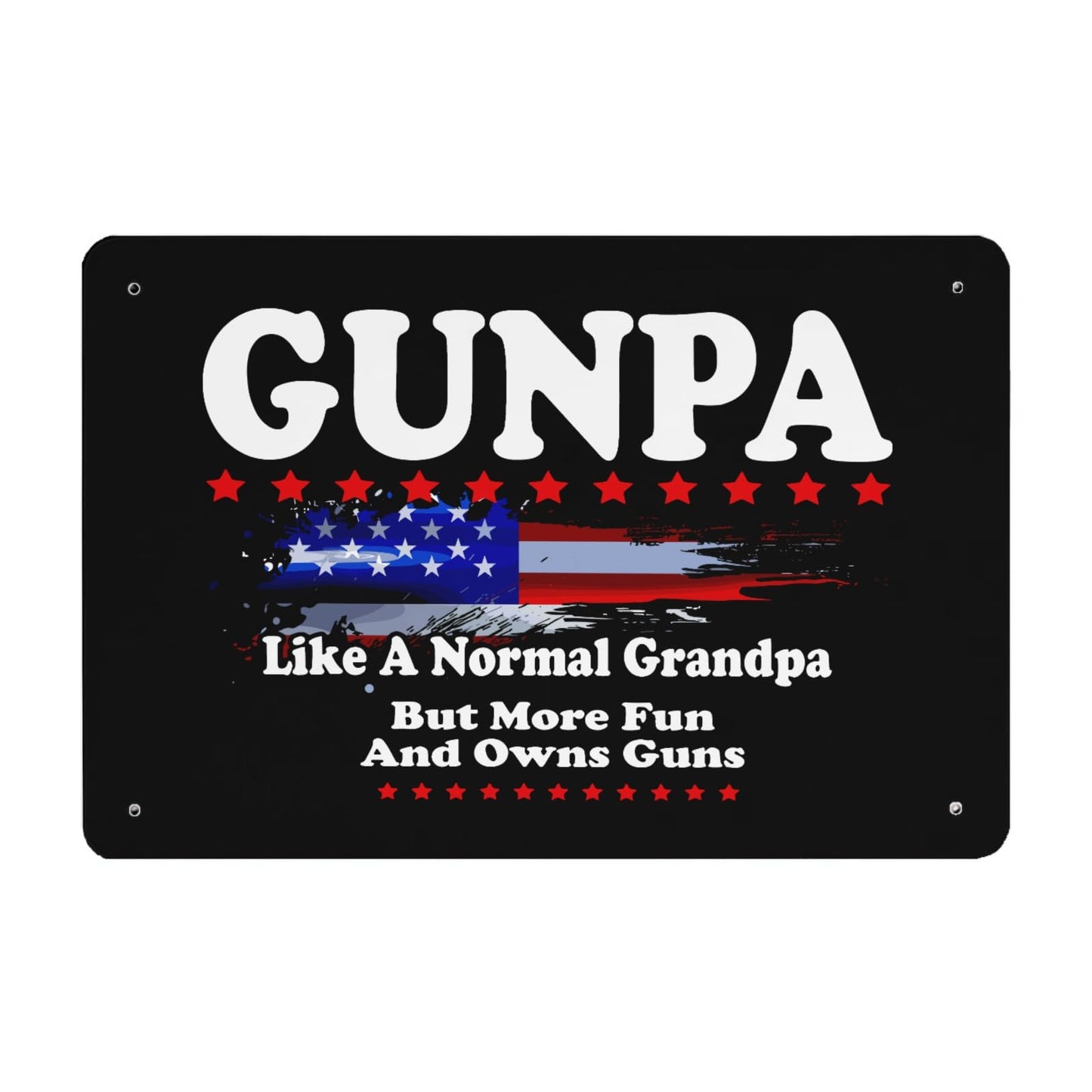 Fun Grandpa Tin Sign for Library Decor - 40*30cm