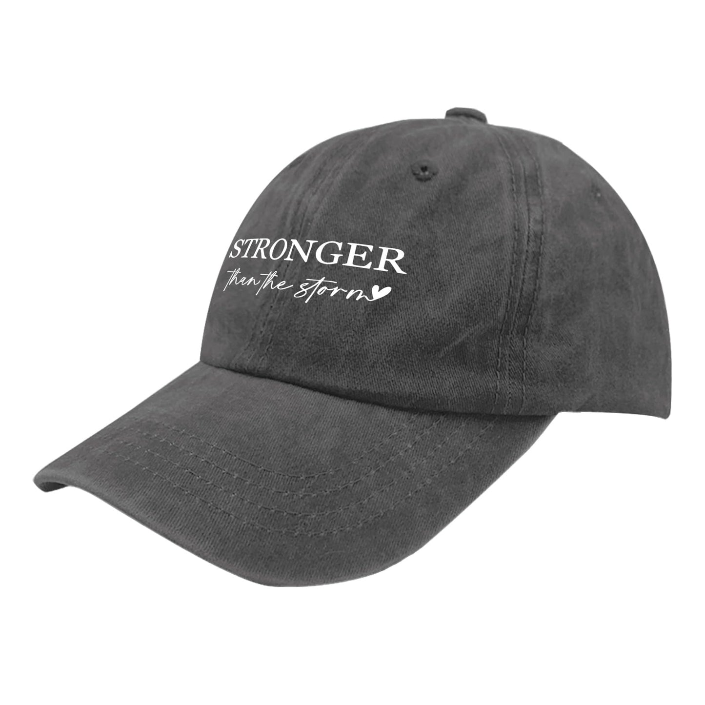 NICVAPE Stronger Than The Storm Hat - Pigment Black Dad Hat