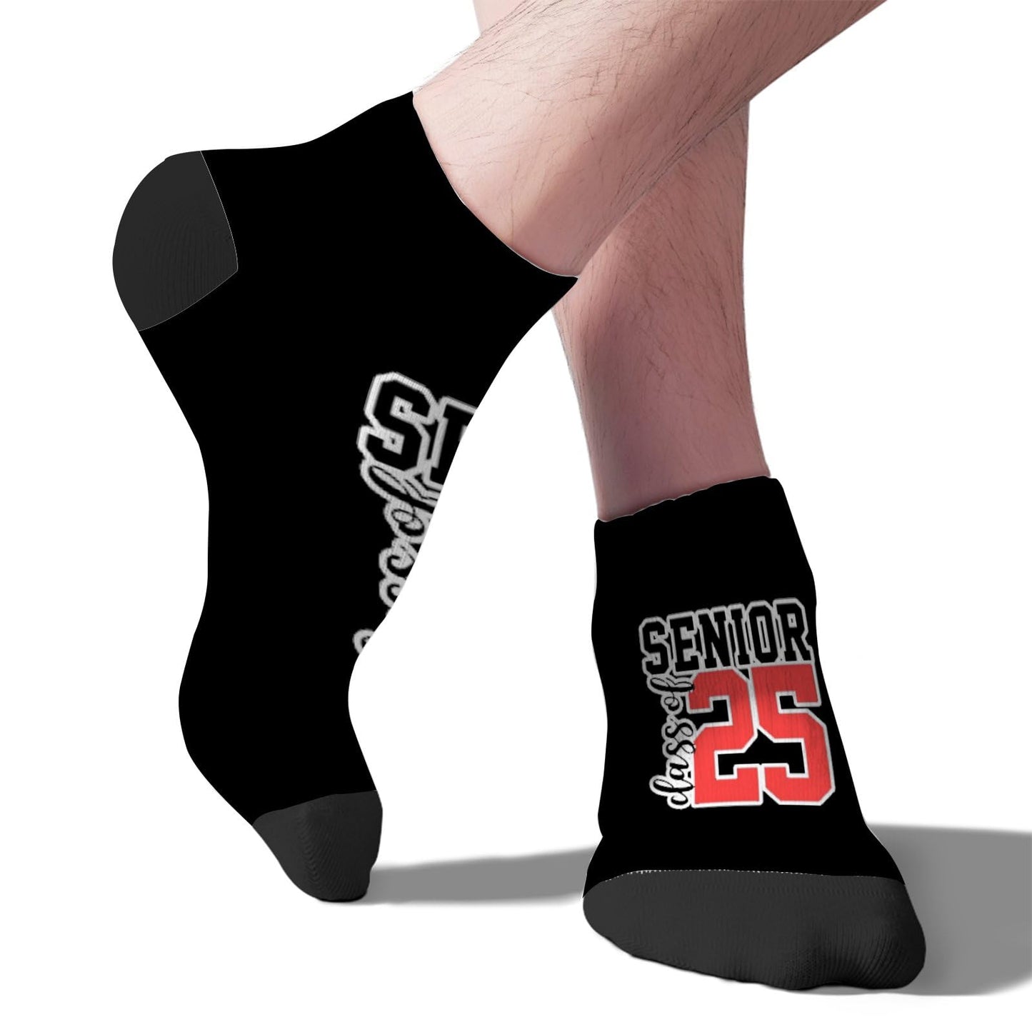 Class Of 2025 Senior No Show Socks for Men