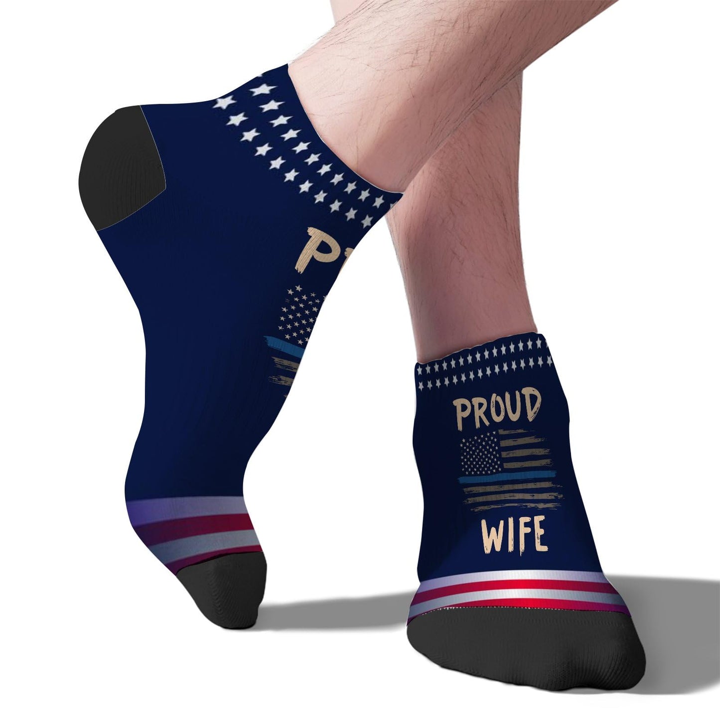 Proud Wife No Show Socks Womens Cotton Socks For Womens