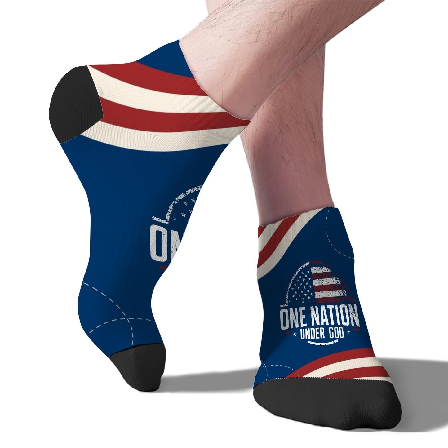 One Nation Under God Womens Socks Ankle Casual For Men's Socks