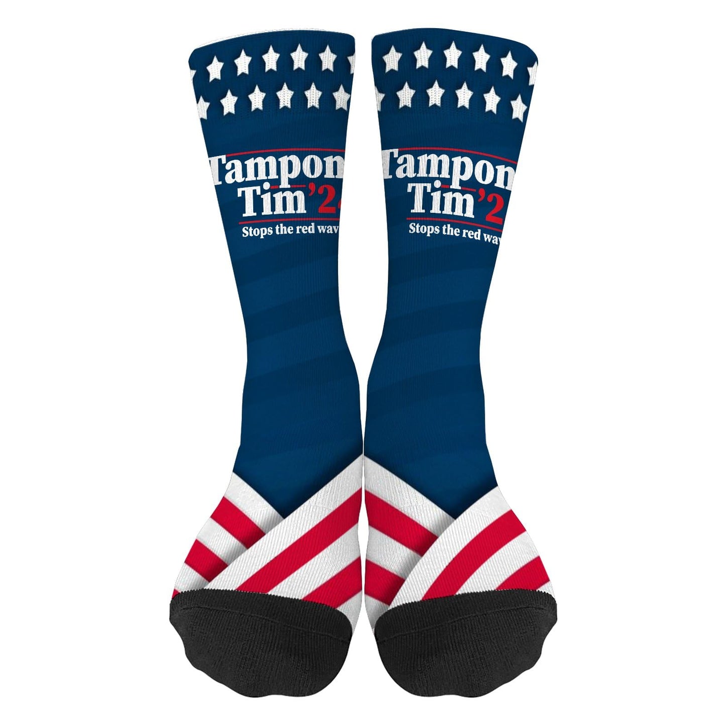 Tampon Will Stop The Red Wave Mens Cotton Socks