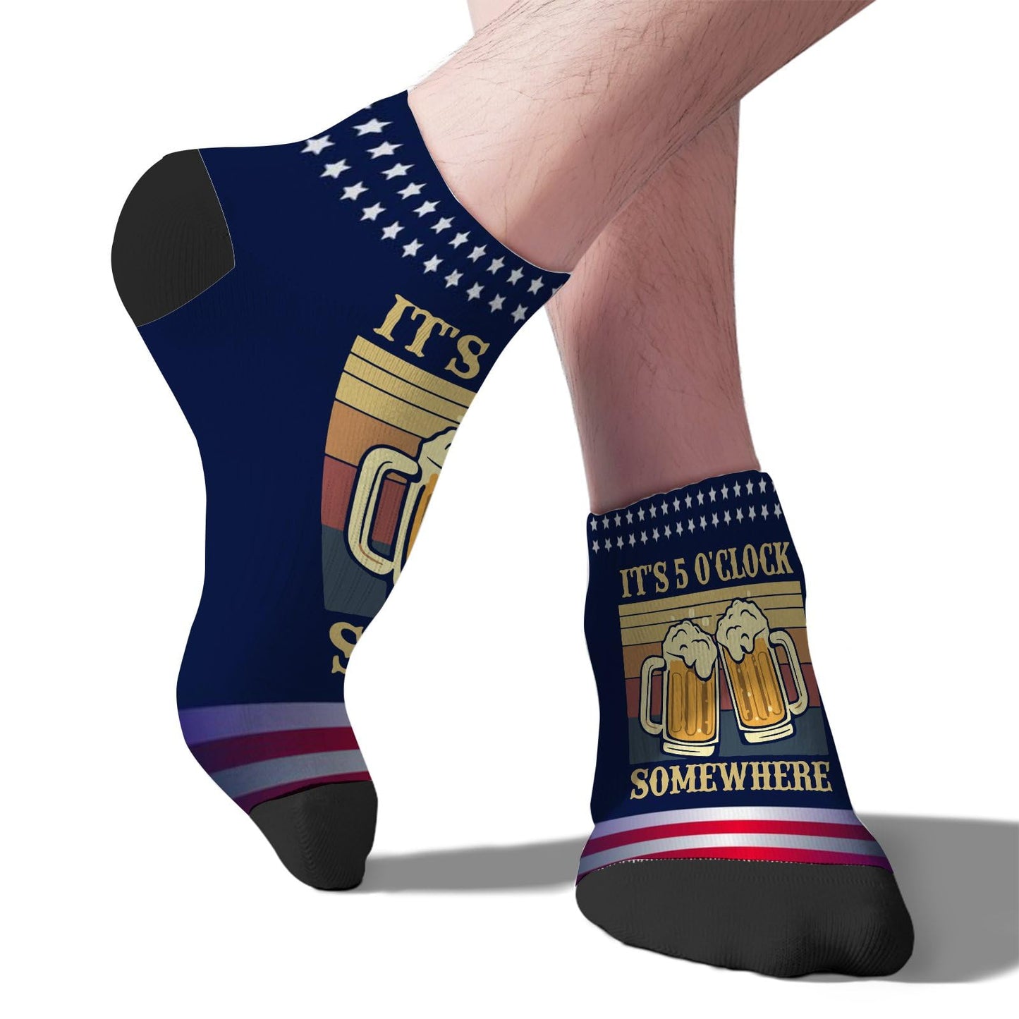 It's 5 O'clock Somewhere Boys Crew Socks Dress Sock Mens