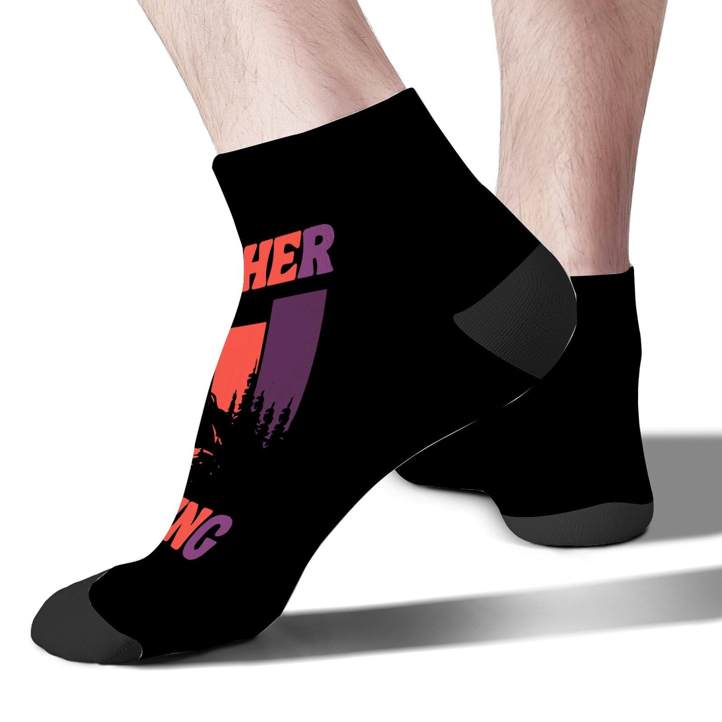 I'd Rather Be Hiking Men Ankle Socks Low Cut Sock For Men