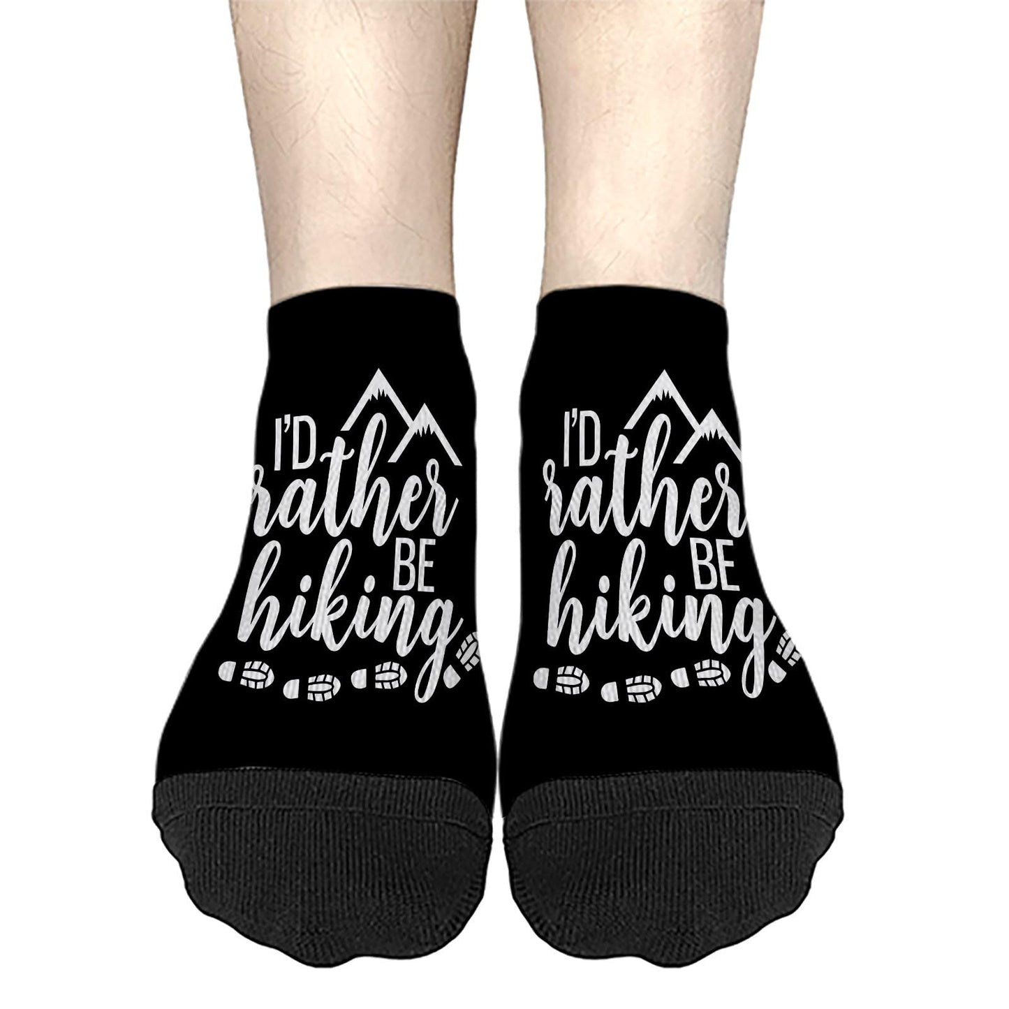 I'd Rather Be Hiking Mens Socks Ankle Athletic Sock For Men