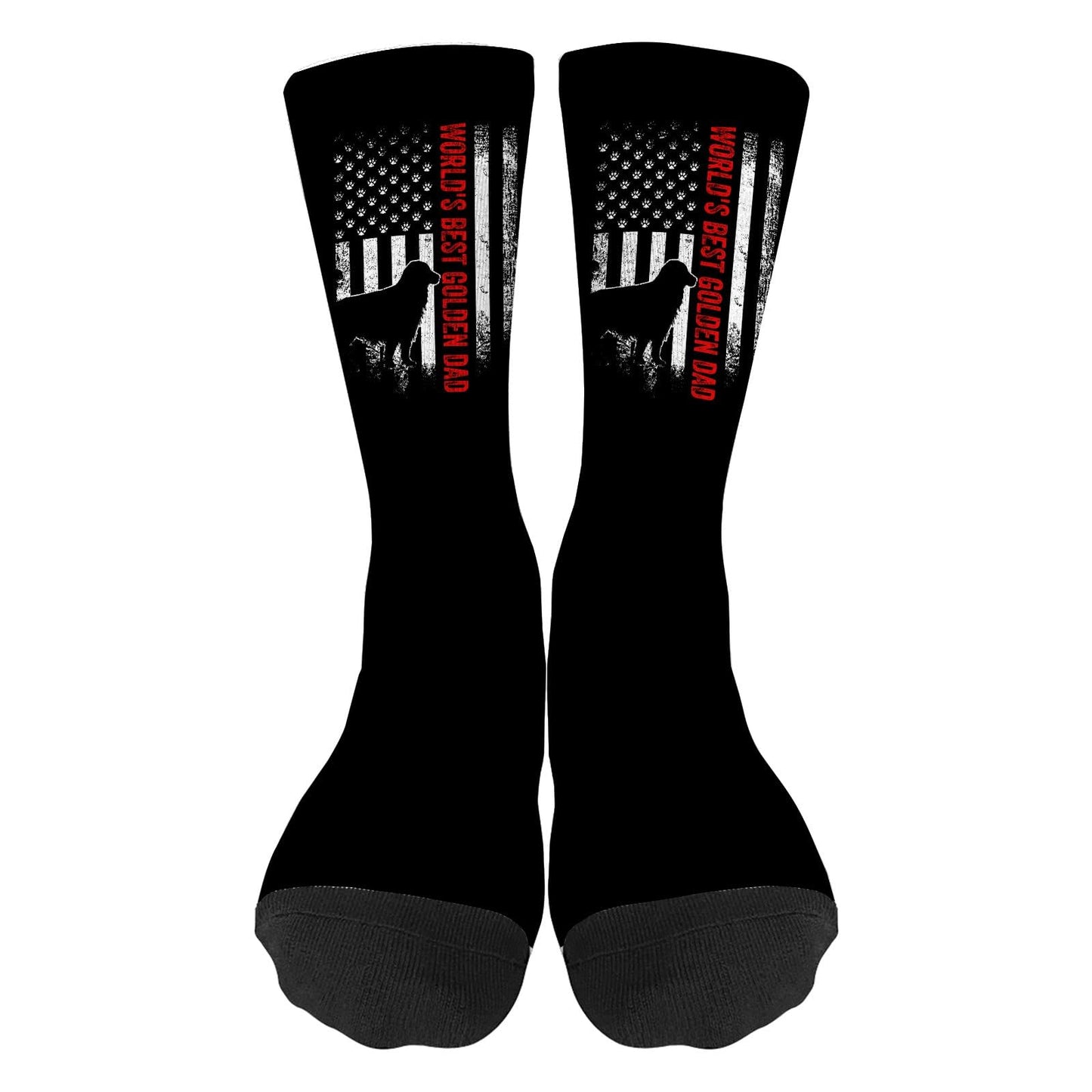 Goldens Retrievers Dad Long Socks For Men