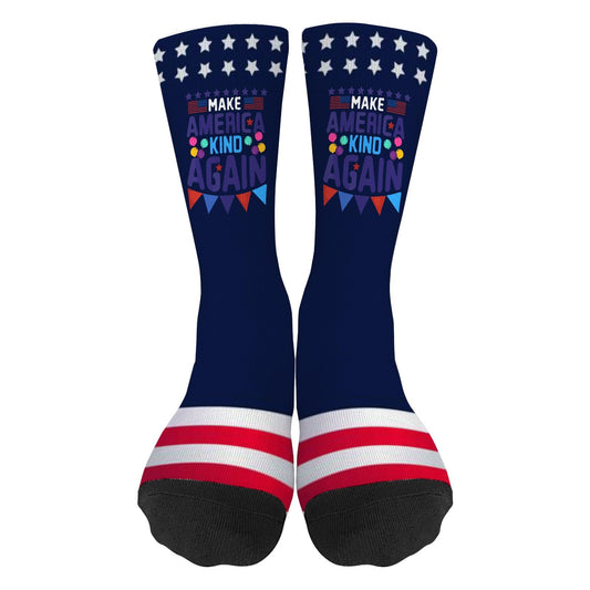 American Flag Kindness Socks - Novelty Gifts for Her