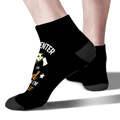 Motivational Carpenter Athletic Liner Socks for Women