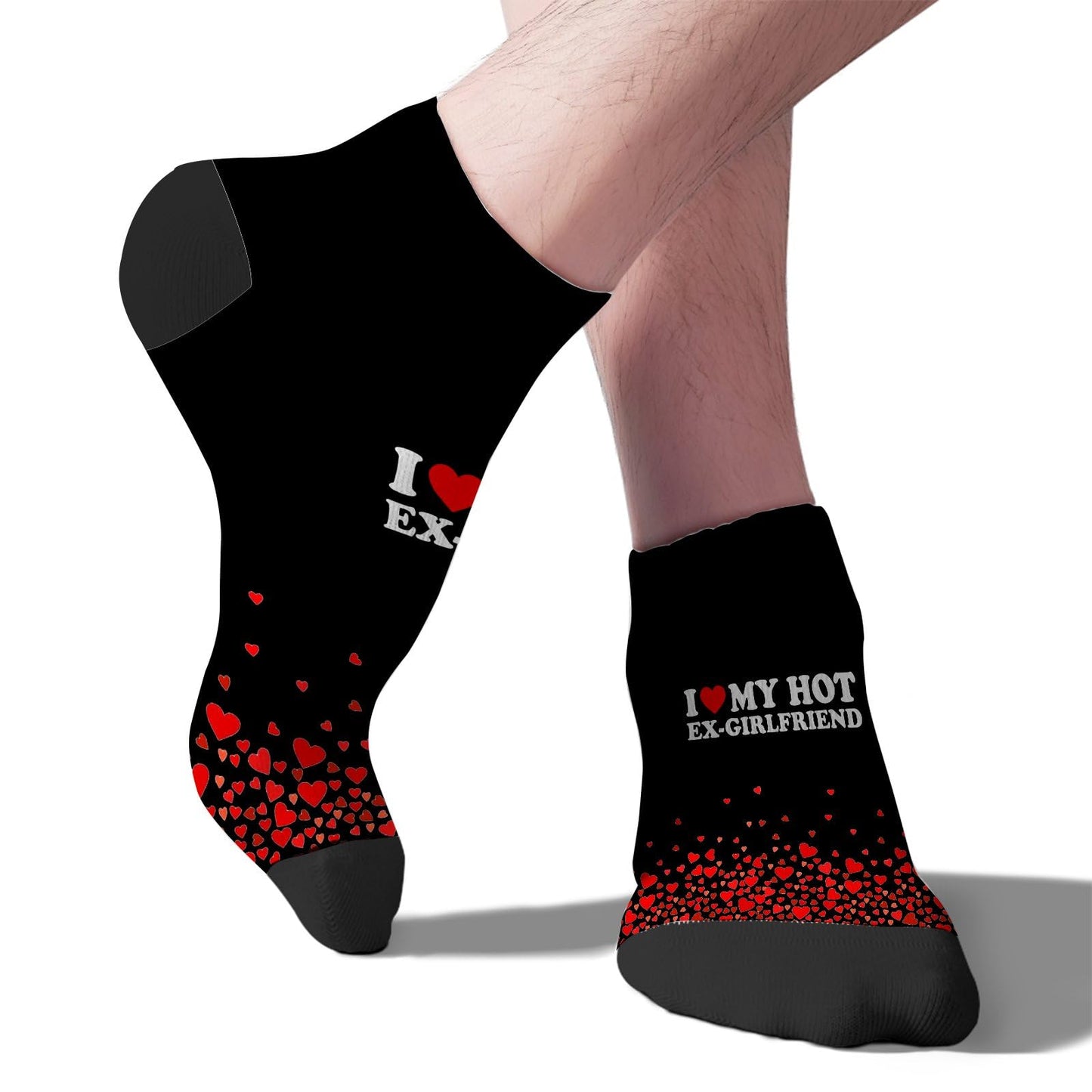 I Love My Hot Girlfriend Womens Ankle Socks Crew For Men's Sock