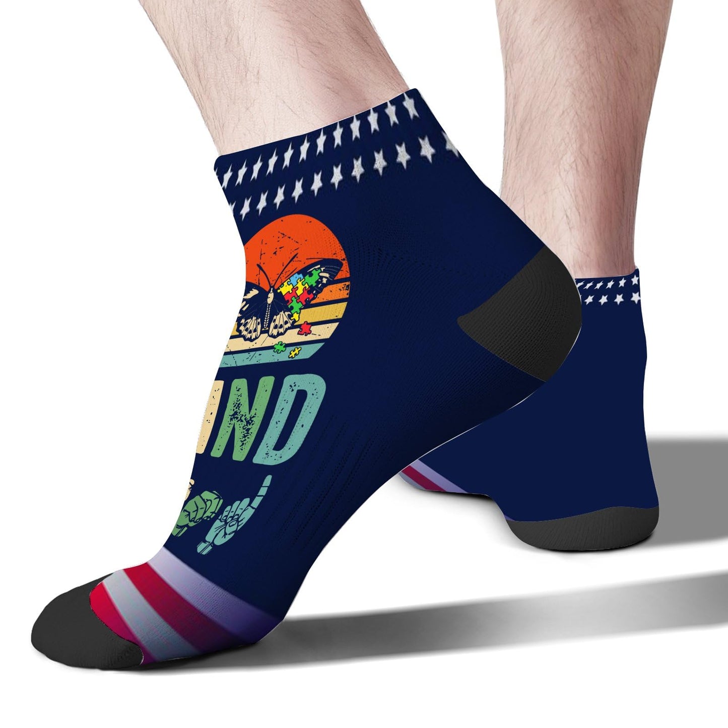 In A World Where You Can Be Anything Be Kind Kindness Autism Dress Socks Athletic Sock Women