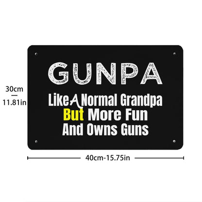 Fun Gunpla Grandpa Bar Sign for Man Cave - Garden Decor