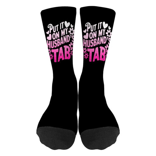 Fun and Flirty Tab-Themed Crew Socks for Her