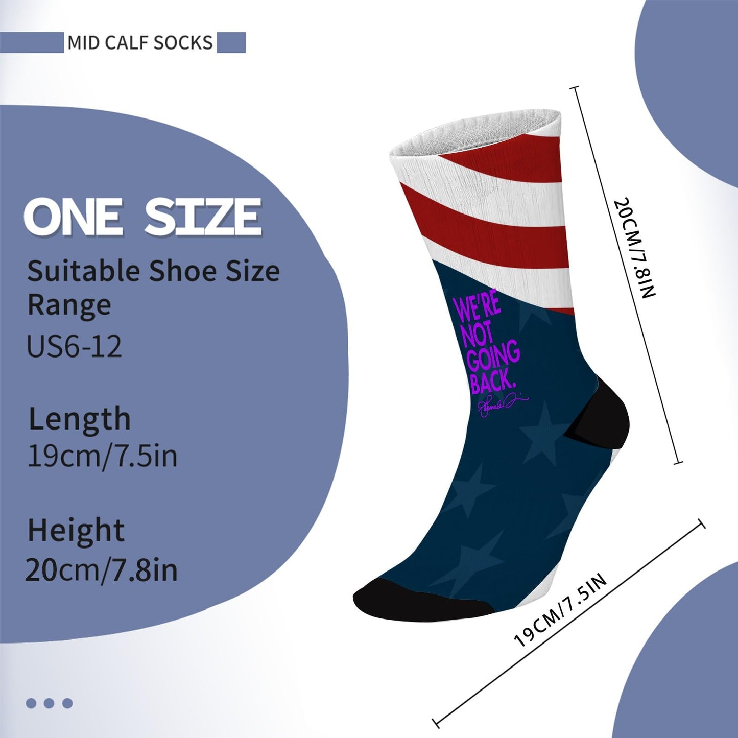 Colorful Half Calf Crazy Design Socks Unisex Gifts