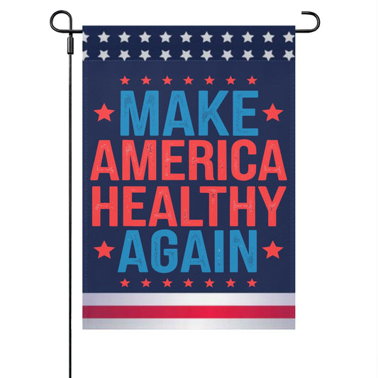 Make America Healthys Again Tees Gifts Garden Flags One Size Humorous House Flags Double Sided House Funny Garden Flag