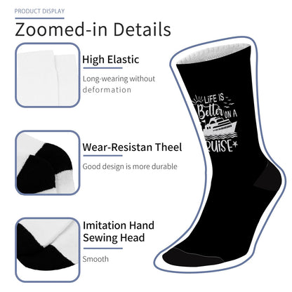 Life Is Better On A Cruise Men Dress Socks
