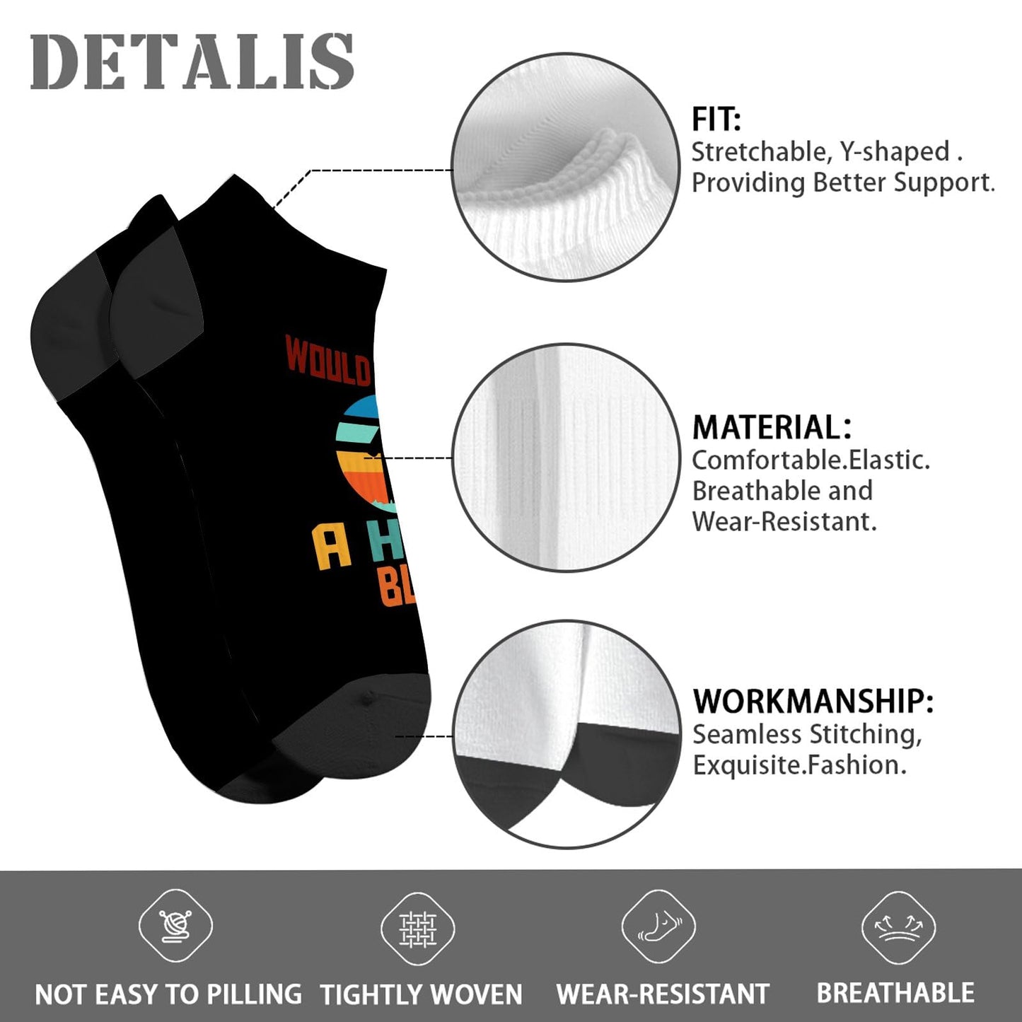 Unarmed Hand Amputee Cotton Socks - Men & Women