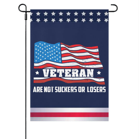 Veterans Are Not Suckers Or Losers Yard Flags One Size Double Sided Art Garden Flag Lighthouse House Flag