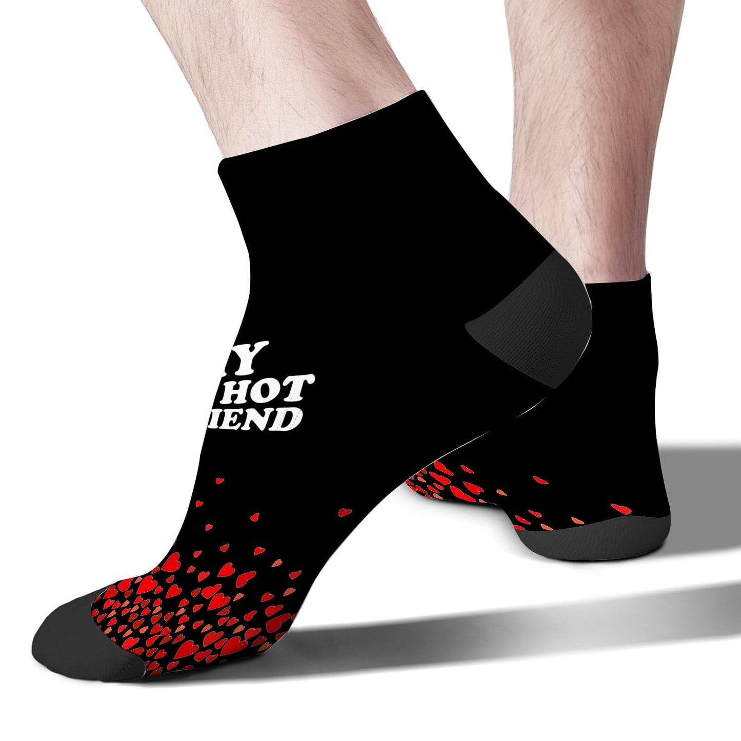 I Love My Hot Girlfriend Womens Ankle Socks Crew For Men's Sock