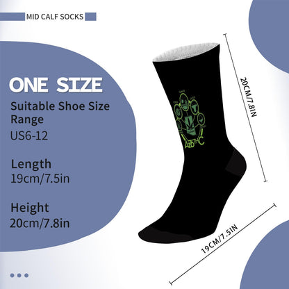 THC Marijuana Mens Boot Socks