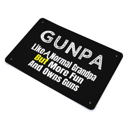 Fun Gunpla Grandpa Bar Sign for Man Cave - Garden Decor