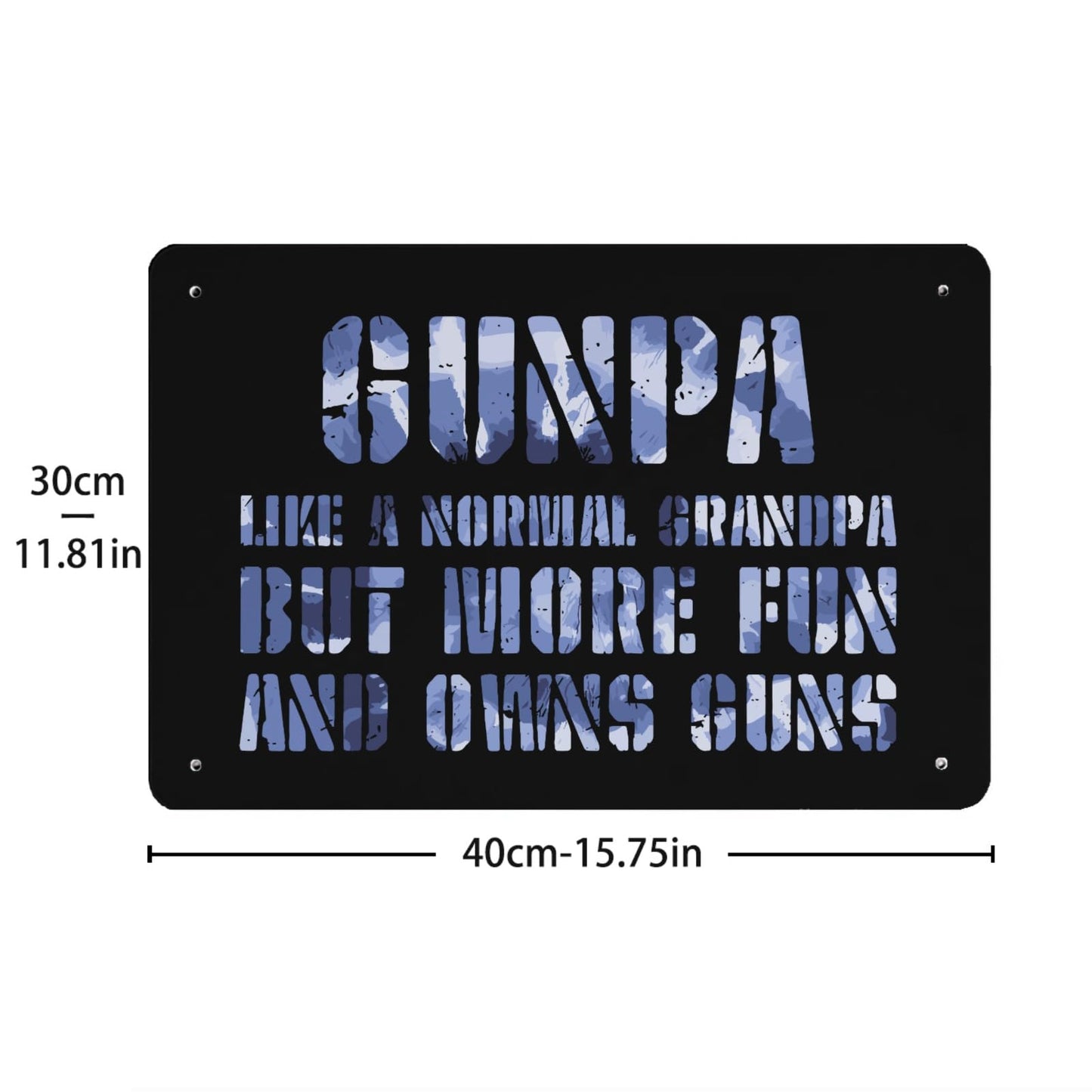 Fun Tie Dye Gunpla Grandpa Sign - Funny Farm Home Decor