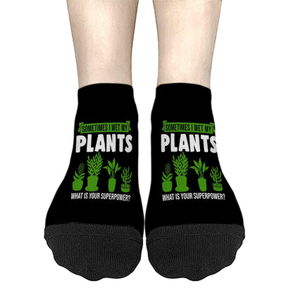 Plant Lovers Sometimes I Wet My Plants Crew Socks For Women Crew For Women's Sock