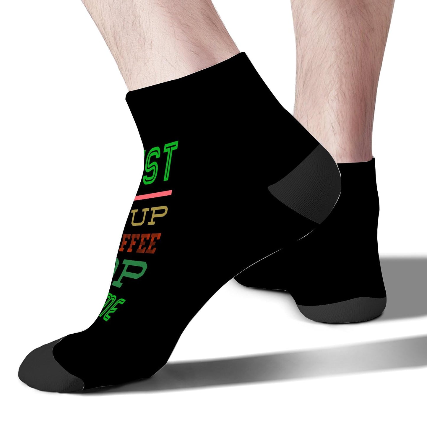 Men's Casual Dress Socks - Wake Up, Be Awesome!