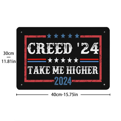Creed '24 Take Me Higher Bar Sign Art Wall Decor For Home 40 * 30cm