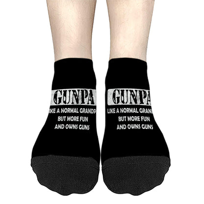 Fun Grandpa Socks with Guns