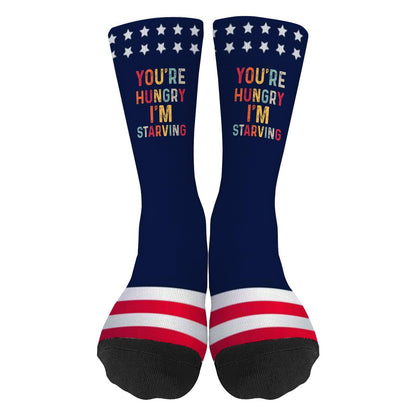 Colorful Crazy Design Fitness Socks for Men: Fun Workout Gift