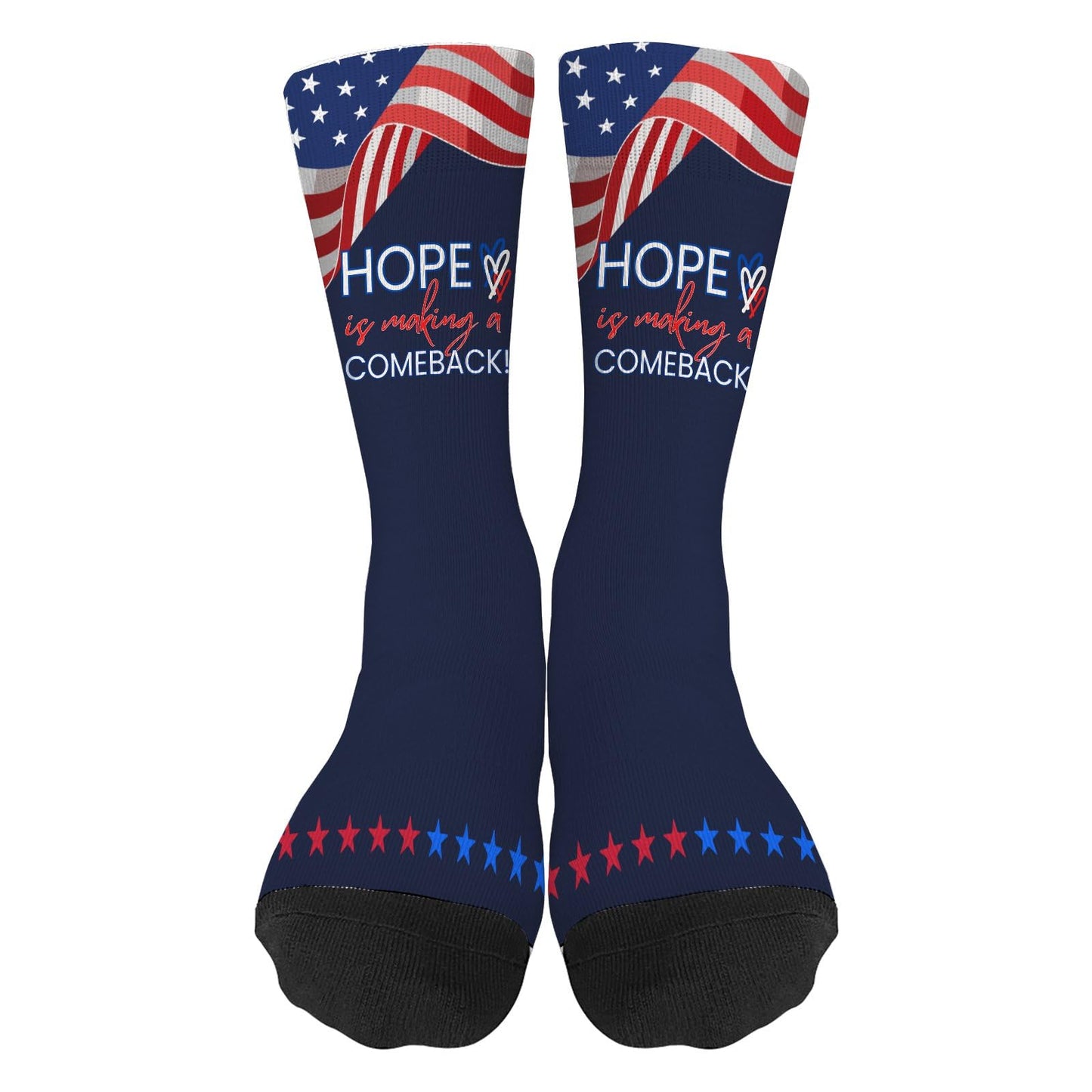 Red White Blue Women's Athletic Socks - HOPE Collection