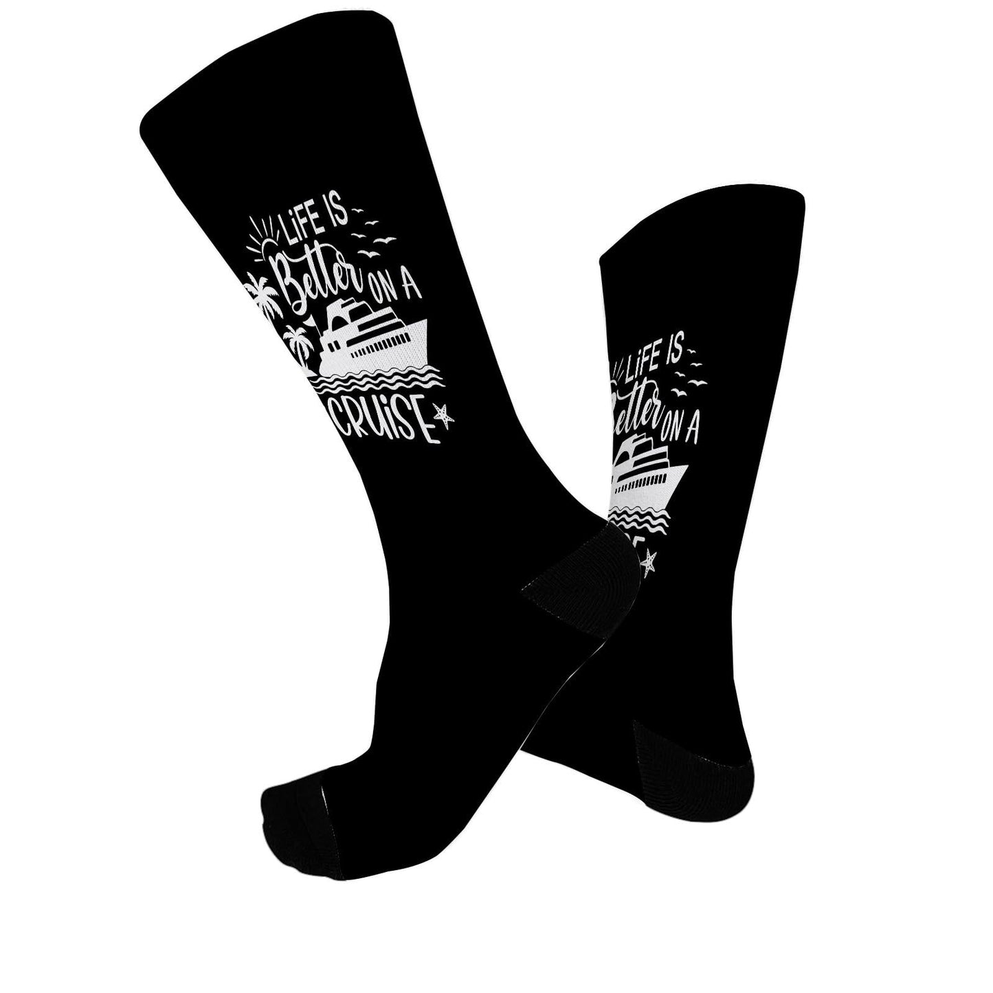 Life Is Better On A Cruise Men Dress Socks