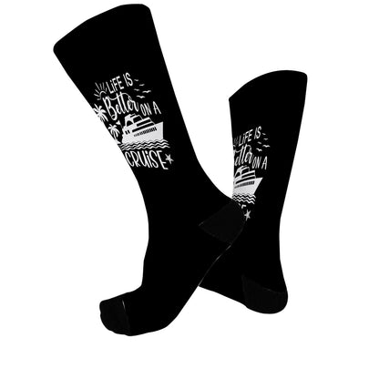 Life Is Better On A Cruise Men Dress Socks