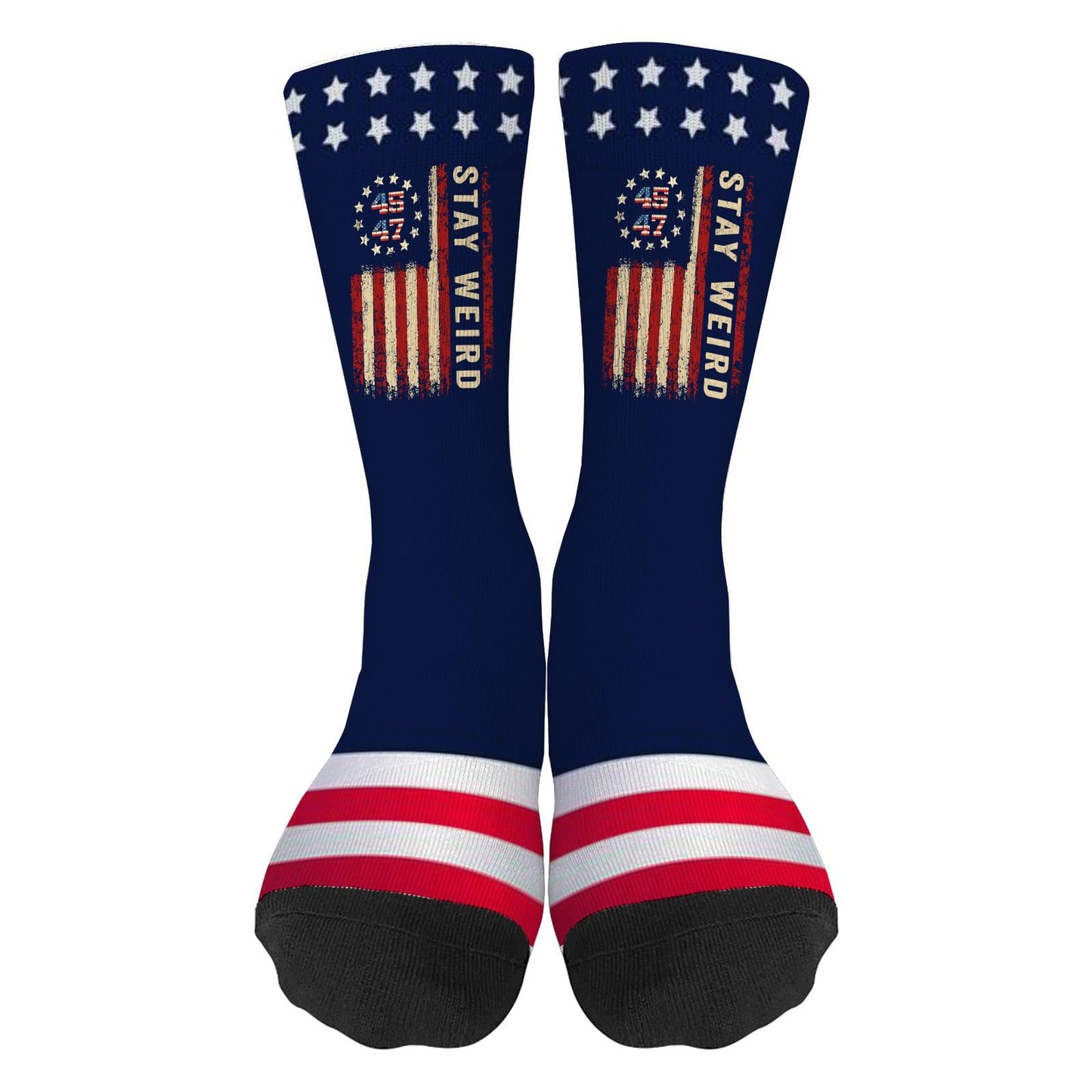 Trump Vances 2024 Trump 45 47 Socks for Men Half Calf Sock Colorful Fancy Crazy Design socks Unisex Novelty Gifts for Dad