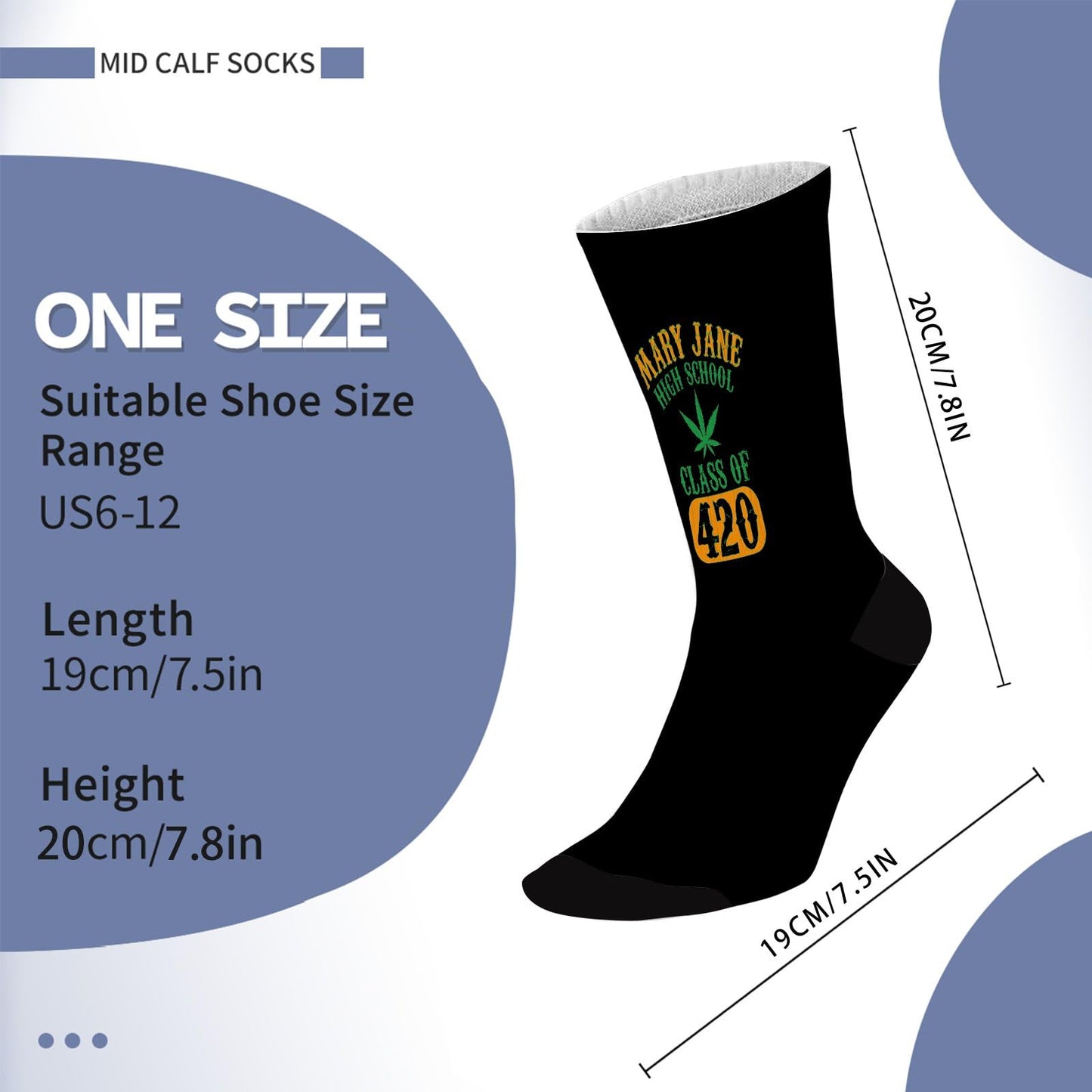 Cannabis 420 Women's Boot Socks