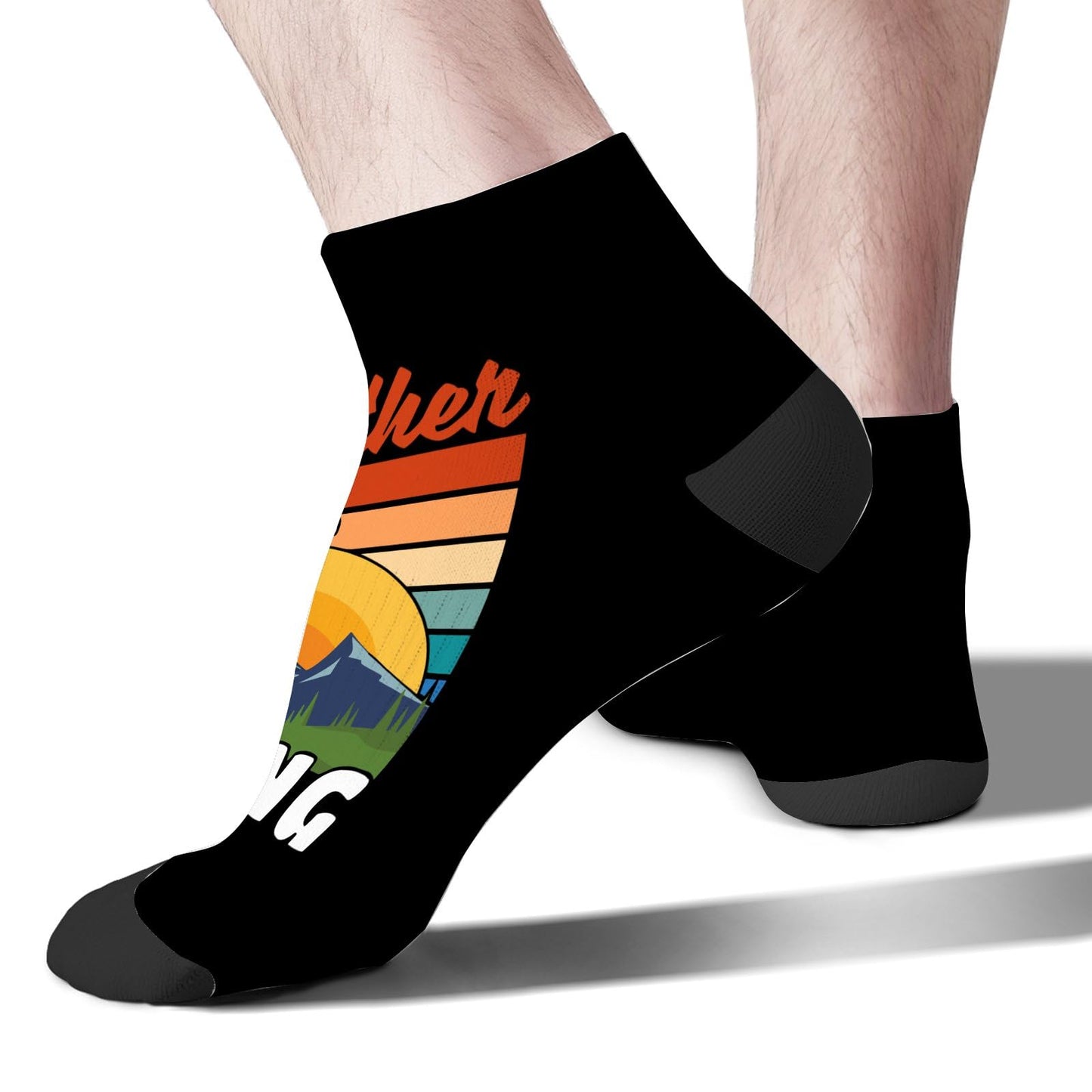 I'd Rather Be Hiking Mens Socks Ankle Athletic Sock For Men