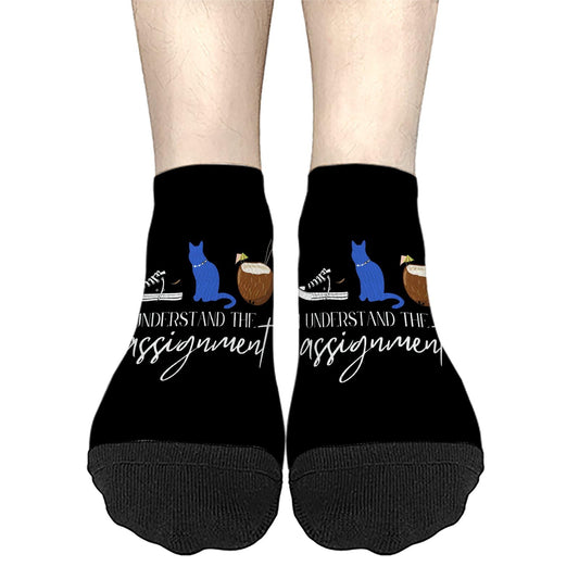 I Understand The Assignment Boys Ankle Socks Dress Women's Socks