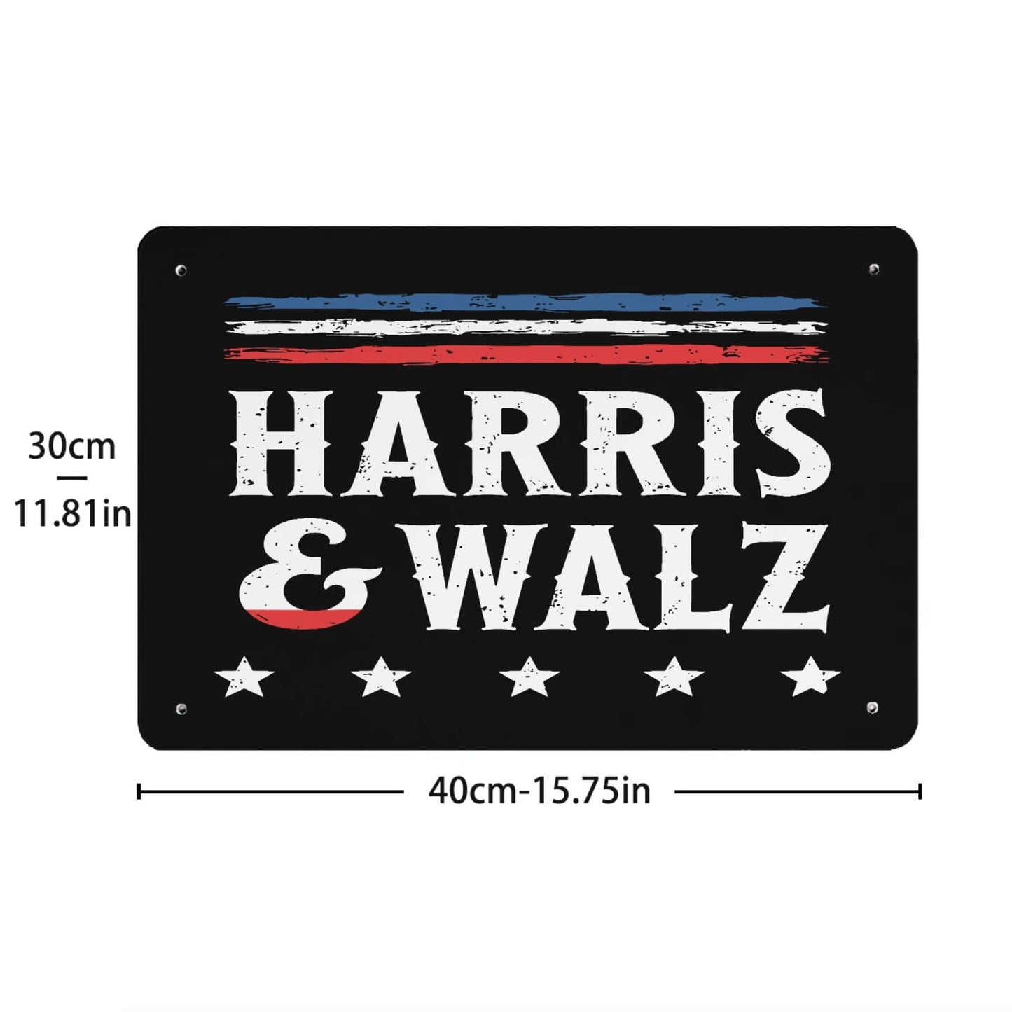 Patriotic Metal Sign for Farmhouse Dining Room Decor