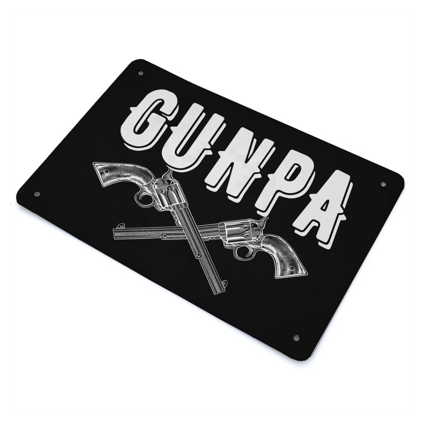 Gunpa Like A Normal Grandpa But More Funny And Owns Guns Bar Signs Farmhouse Decor For Farm 40 * 30cm