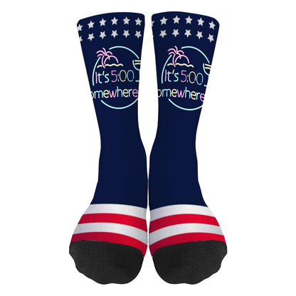 Colorful Fancy Crazy Design Men's Socks