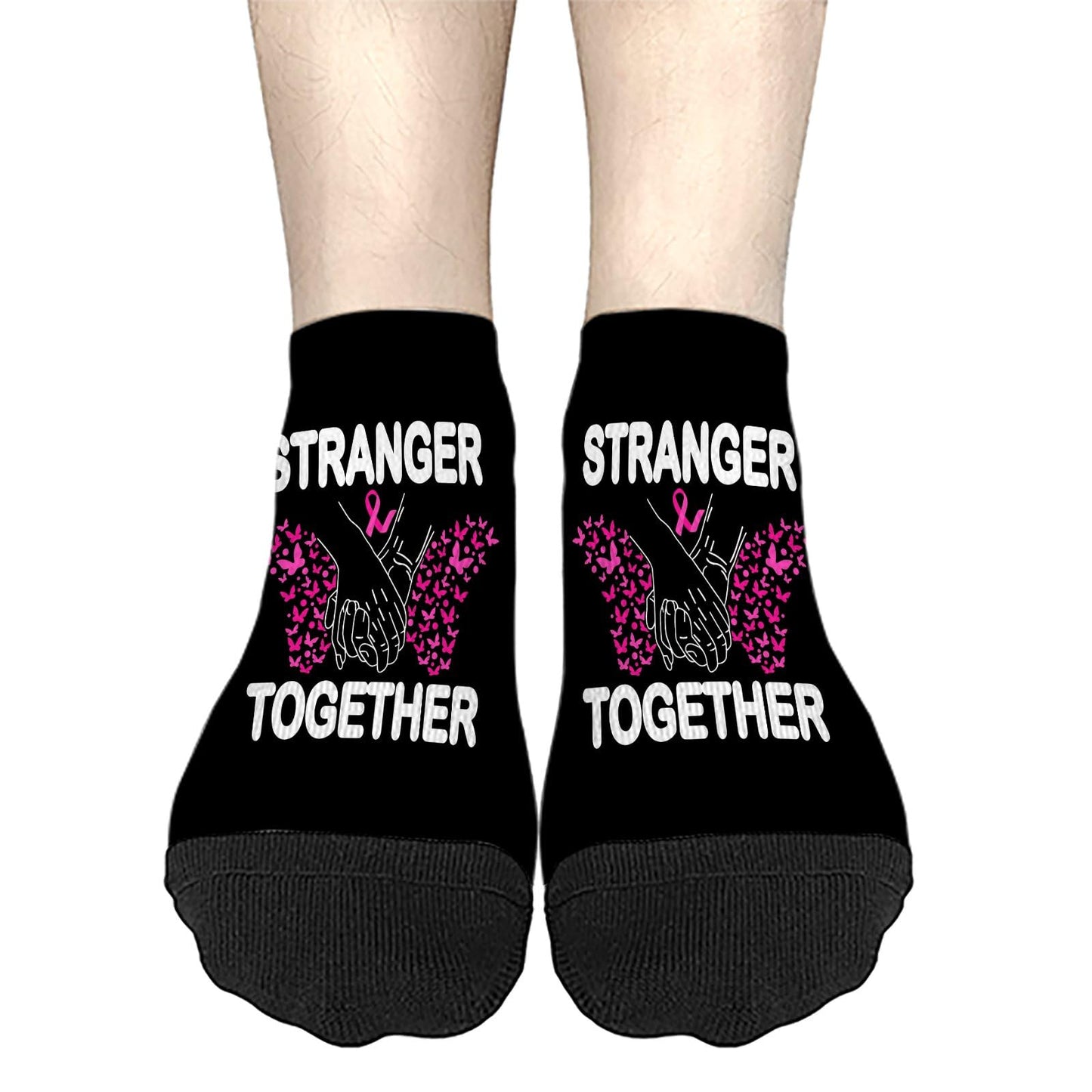 Stranger Together Breast Cancer Awareness Boys Crew Socks Crew For Men Socks